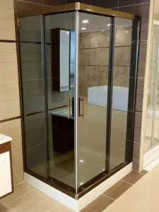 Bronz Duşakabin Aynalı Cam