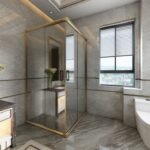 Serdivan Esentepe Gold Reflekte Duşakabin